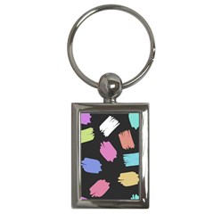 Many Colors Pattern Seamless Key Chains (rectangle)  by Nexatart