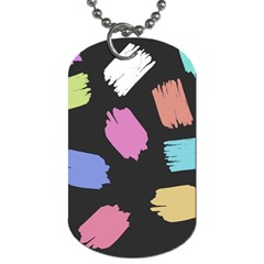 Many Colors Pattern Seamless Dog Tag (one Side) by Nexatart