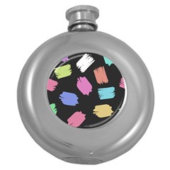 Many Colors Pattern Seamless Round Hip Flask (5 Oz) by Nexatart