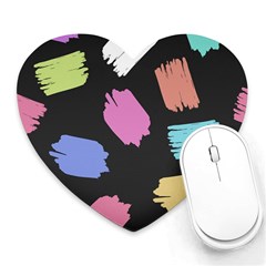 Many Colors Pattern Seamless Heart Mousepads by Nexatart