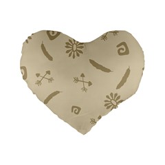 Pattern Culture Seamless American Standard 16  Premium Flano Heart Shape Cushions by Nexatart