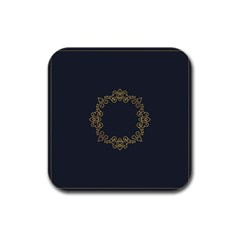 Monogram Vector Logo Round Rubber Square Coaster (4 Pack)  by Nexatart