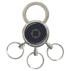 Monogram Vector Logo Round 3-ring Key Chains by Nexatart