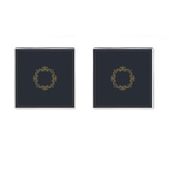 Monogram Vector Logo Round Cufflinks (square) by Nexatart