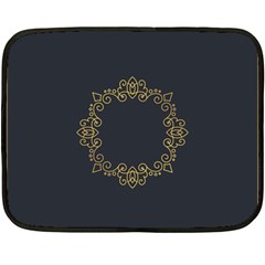 Monogram Vector Logo Round Fleece Blanket (mini) by Nexatart