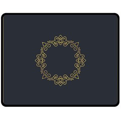 Monogram Vector Logo Round Fleece Blanket (medium)  by Nexatart