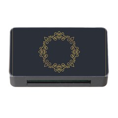 Monogram Vector Logo Round Memory Card Reader With Cf by Nexatart