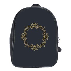 Monogram Vector Logo Round School Bags (xl)  by Nexatart