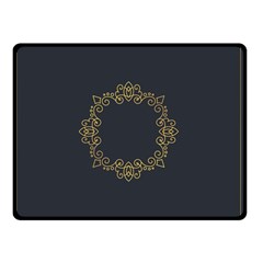 Monogram Vector Logo Round Double Sided Fleece Blanket (small)  by Nexatart