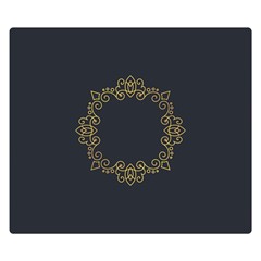 Monogram Vector Logo Round Double Sided Flano Blanket (small)  by Nexatart