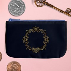 Monogram Vector Logo Round Large Coin Purse