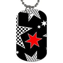 Stars Seamless Pattern Background Dog Tag (one Side)