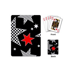 Stars Seamless Pattern Background Playing Cards (mini)  by Nexatart