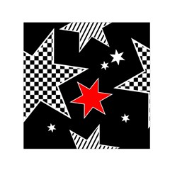 Stars Seamless Pattern Background Small Satin Scarf (square) by Nexatart