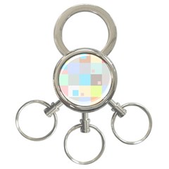 Pastel Diamonds Background 3-ring Key Chains by Nexatart