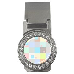 Pastel Diamonds Background Money Clips (cz)  by Nexatart