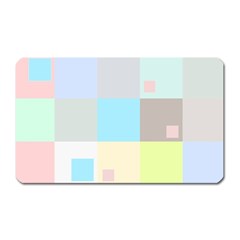 Pastel Diamonds Background Magnet (rectangular) by Nexatart