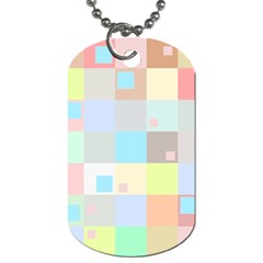 Pastel Diamonds Background Dog Tag (one Side) by Nexatart