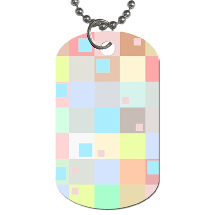 Pastel Diamonds Background Dog Tag (One Side)