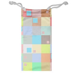 Pastel Diamonds Background Jewelry Bag by Nexatart