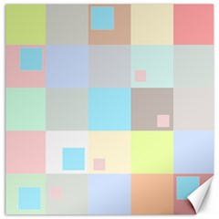 Pastel Diamonds Background Canvas 20  X 20   by Nexatart