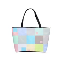 Pastel Diamonds Background Shoulder Handbags by Nexatart