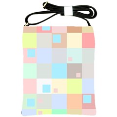 Pastel Diamonds Background Shoulder Sling Bags by Nexatart