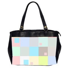 Pastel Diamonds Background Office Handbags (2 Sides)  by Nexatart