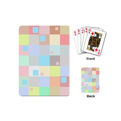 Pastel Diamonds Background Playing Cards (mini)  by Nexatart