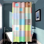 Pastel Diamonds Background Shower Curtain 36  x 72  (Stall)  Curtain(36 X72 ) - 33.26 x66.24  Curtain(36 X72 )