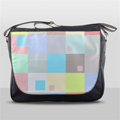 Pastel Diamonds Background Messenger Bags by Nexatart