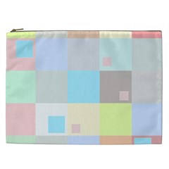 Pastel Diamonds Background Cosmetic Bag (xxl)  by Nexatart