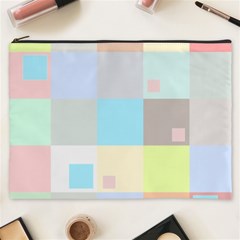 Pastel Diamonds Background Cosmetic Bag (xxxl)  by Nexatart