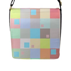 Pastel Diamonds Background Flap Messenger Bag (l)  by Nexatart