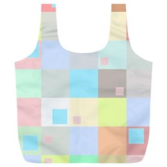 Pastel Diamonds Background Full Print Recycle Bags (l)  by Nexatart