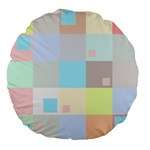 Pastel Diamonds Background Large 18  Premium Flano Round Cushions Front