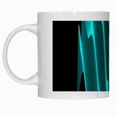 Wave Pattern Vector Design White Mugs