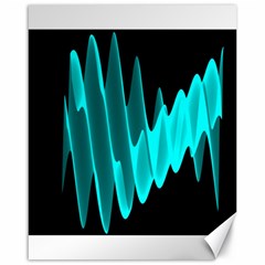 Wave Pattern Vector Design Canvas 16  x 20  