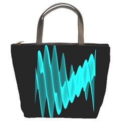 Wave Pattern Vector Design Bucket Bags