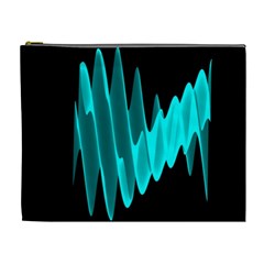 Wave Pattern Vector Design Cosmetic Bag (xl) by Nexatart