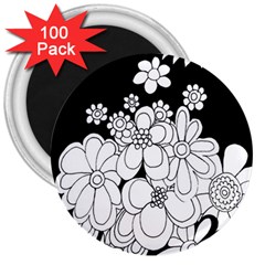 Mandala Calming Coloring Page 3  Magnets (100 Pack) by Nexatart