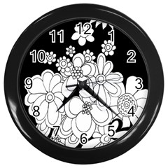 Mandala Calming Coloring Page Wall Clocks (black) by Nexatart