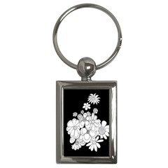 Mandala Calming Coloring Page Key Chains (rectangle)  by Nexatart