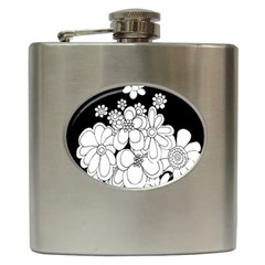 Mandala Calming Coloring Page Hip Flask (6 Oz) by Nexatart