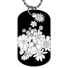 Mandala Calming Coloring Page Dog Tag (two Sides) by Nexatart