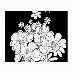 Mandala Calming Coloring Page Small Glasses Cloth (2-side) by Nexatart