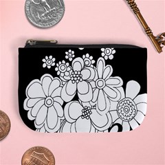 Mandala Calming Coloring Page Mini Coin Purses by Nexatart