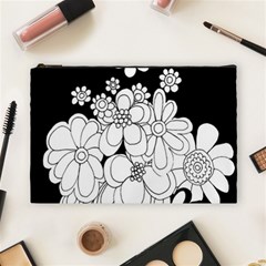 Mandala Calming Coloring Page Cosmetic Bag (large)  by Nexatart