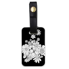 Mandala Calming Coloring Page Luggage Tags (one Side)  by Nexatart