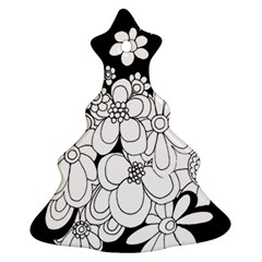 Mandala Calming Coloring Page Christmas Tree Ornament (two Sides) by Nexatart